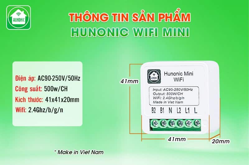 cong tac thong minh hunonic wifi mini